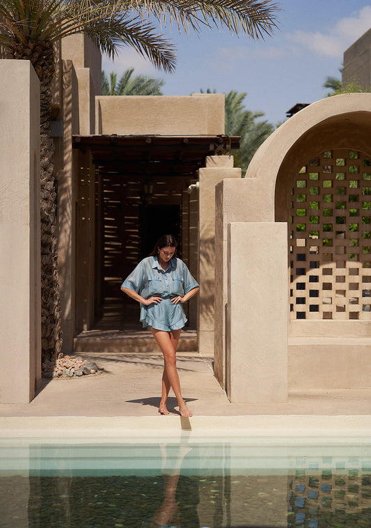 CO-ORD SET BLUE CURACAO