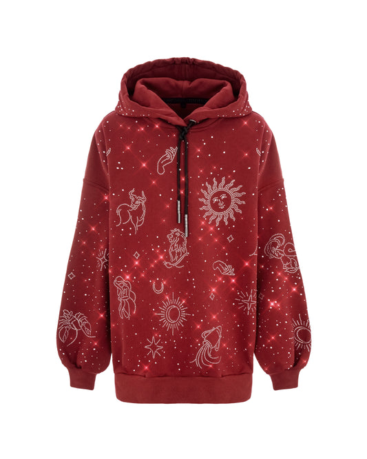 HOODIE ZODIAC MAROON