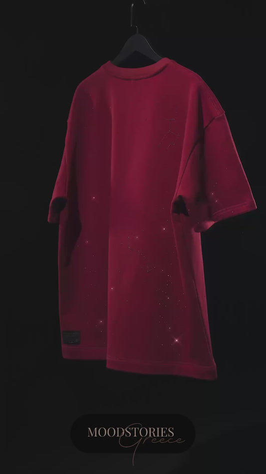 T-SHIRT MAROON GALAXY